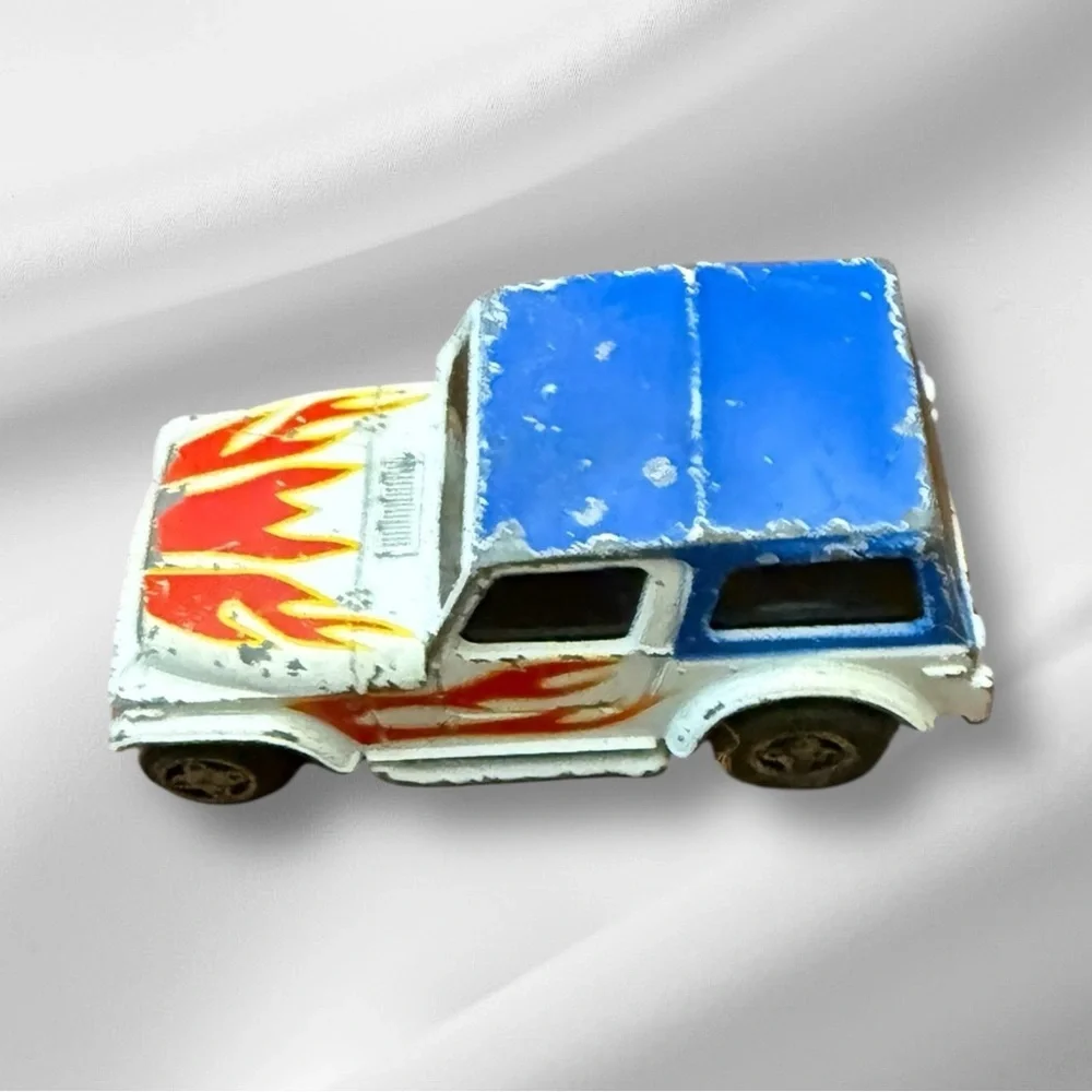 Vintage Ideal Toy Company 1982‎ Slam Shifters Jeep Wrangler with Flames